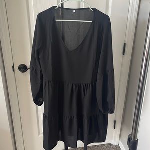 V neck tunic dress